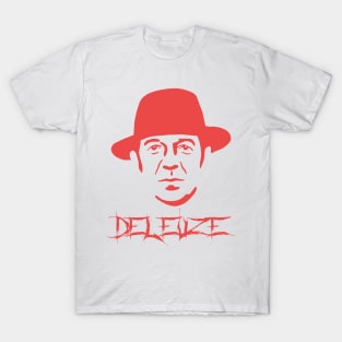 Deleuze Metal Font - French Philosophy Rhizome Author T-Shirt